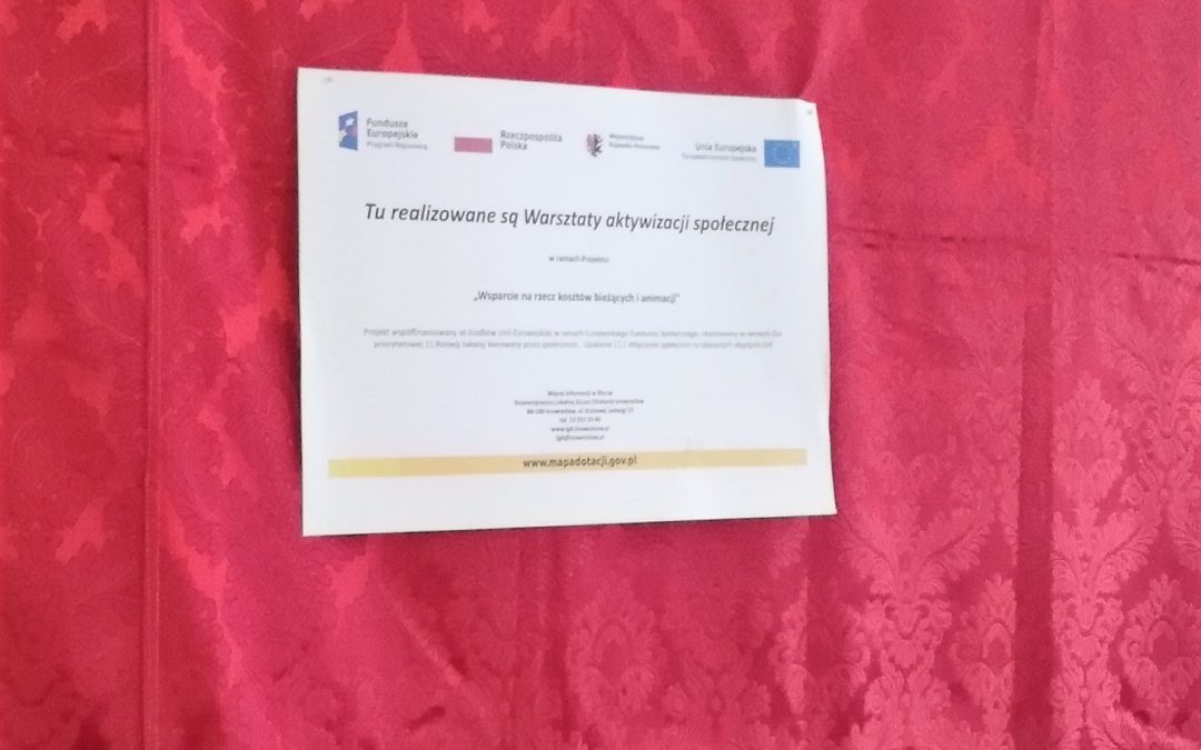 MINI WARSZTATY AKTYWIZACJI SPOŁECZNEJ – 25 PAŹDZIERNIK BR.&nbsp;„Życzliwa przystań”