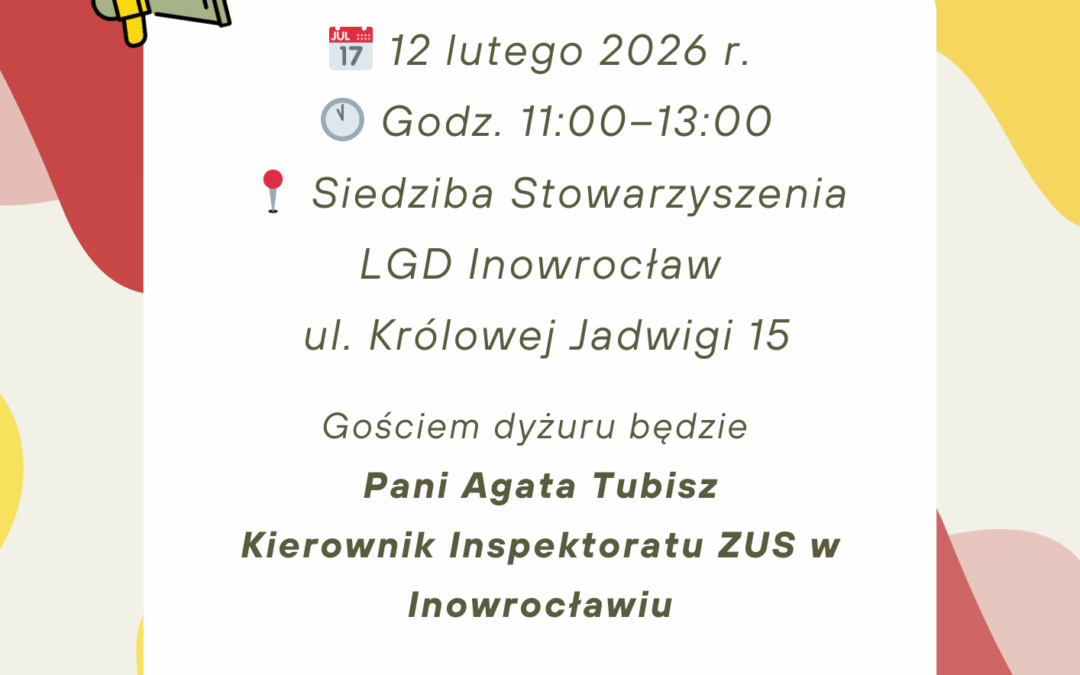 Dyżur Miejskiej Rady Seniorów ze&nbsp;Specjalistą w&nbsp;LGD!