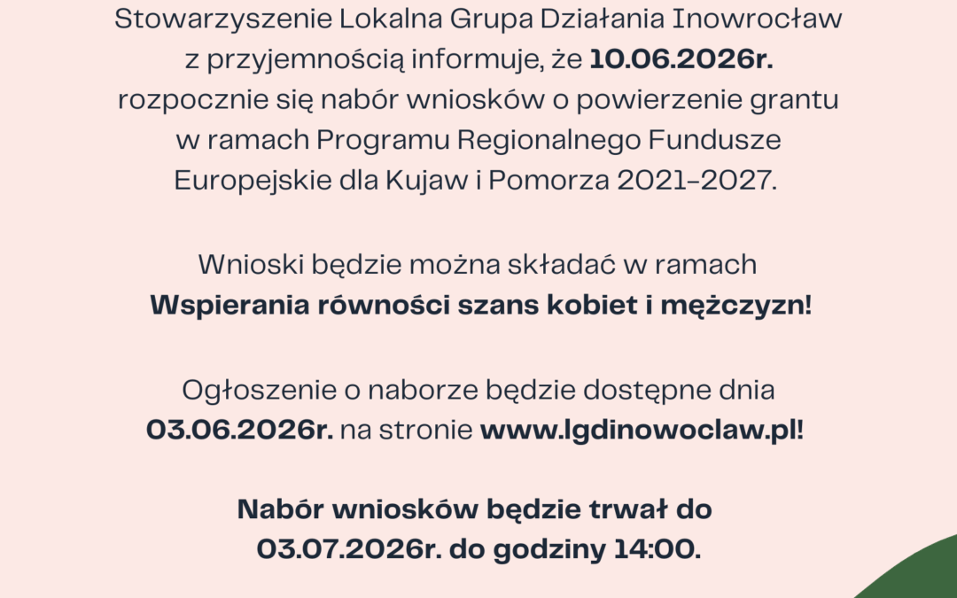 JUŻ NIEDŁUGO RUSZA NOWY NABÓR!