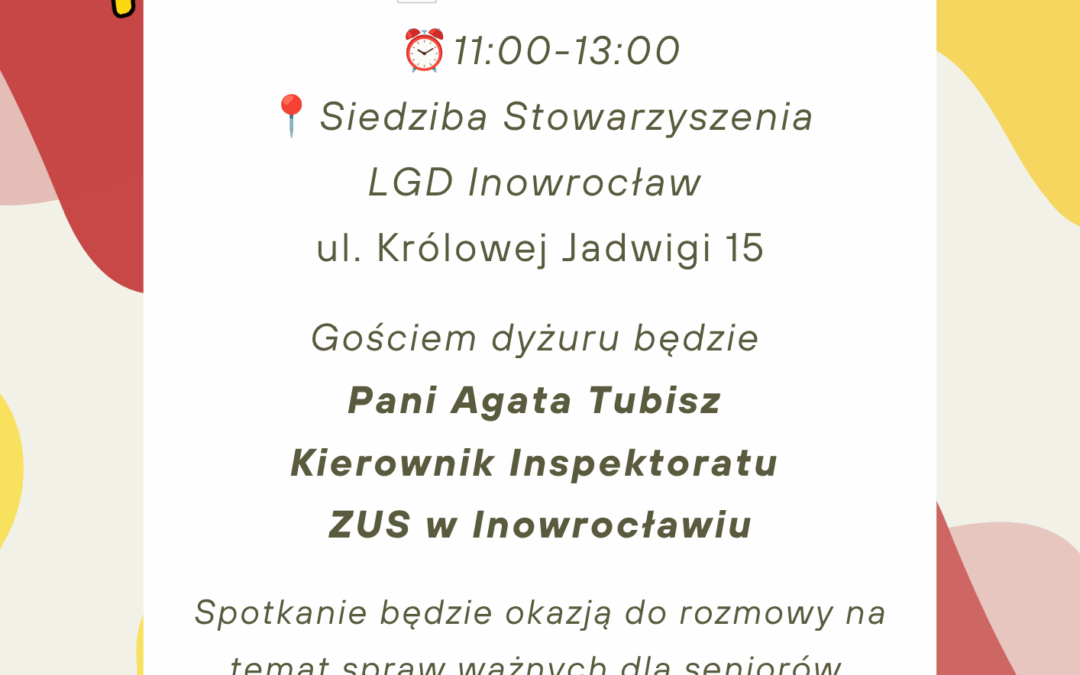 DYŻUR MIEJSKIEJ RADY SENIORÓW!